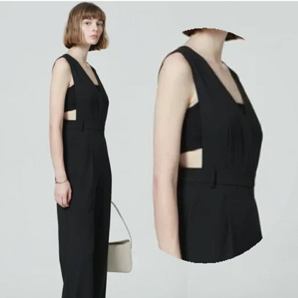 Guess Black Cut-out Jumpsuit Size 4